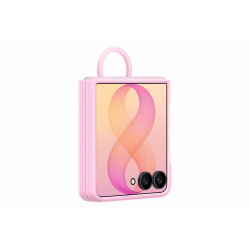Samsung Silikonový magnetický kryt s držiakom na prst pre Galaxy Z Flip8, Pink