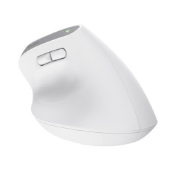 Trust Bayo+/Vertikálna/Optická/Pre pravákov/2 400 DPI/USB+BT/Biela