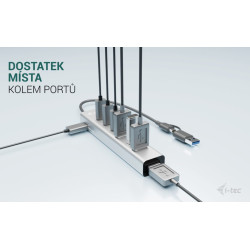 i-tec USB-C/USB-A Charging Metal HUB 7 Port (3x USB-C, 4x USB-A)