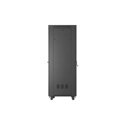 LANBERG 19'' VOĽNE STOJÚCA RACKOVÁ SKRIŇA 42U/600X800 (FLAT PACK) S PRESKLENÝMI DVERAMI LCD ČIERNA