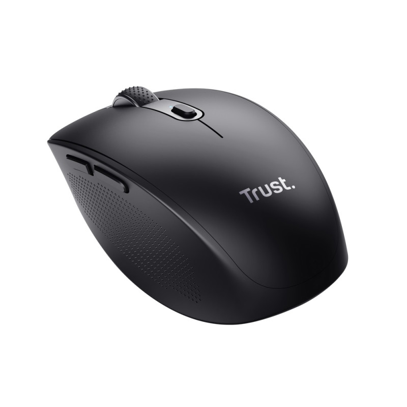 Trust Ozaa/Kancelárska/Optická/Pre pravákov/3 200 DPI/USB+BT/Čierna