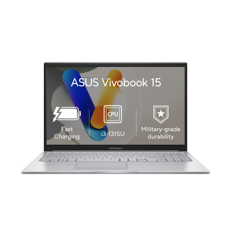 ASUS Vivobook 15/X1504VA/i3-1315U/15,6''/FHD/8GB/512GB SSD/UHD/W11H/Silver/2R
