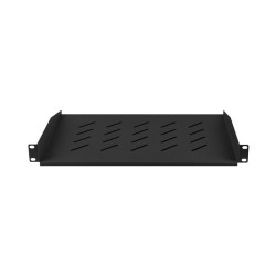 LANBERG 19'' PEVNÁ POLICA 1U/483X315MM MAX. NOSNOSŤ DO 25 KG ČIERNA