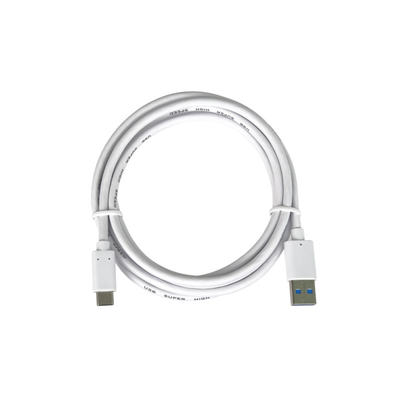 PremiumCord kábel USB-C - USB 3.0 A (USB 3.2 generation 2, 3A, 10Gbit/s) 1m biela