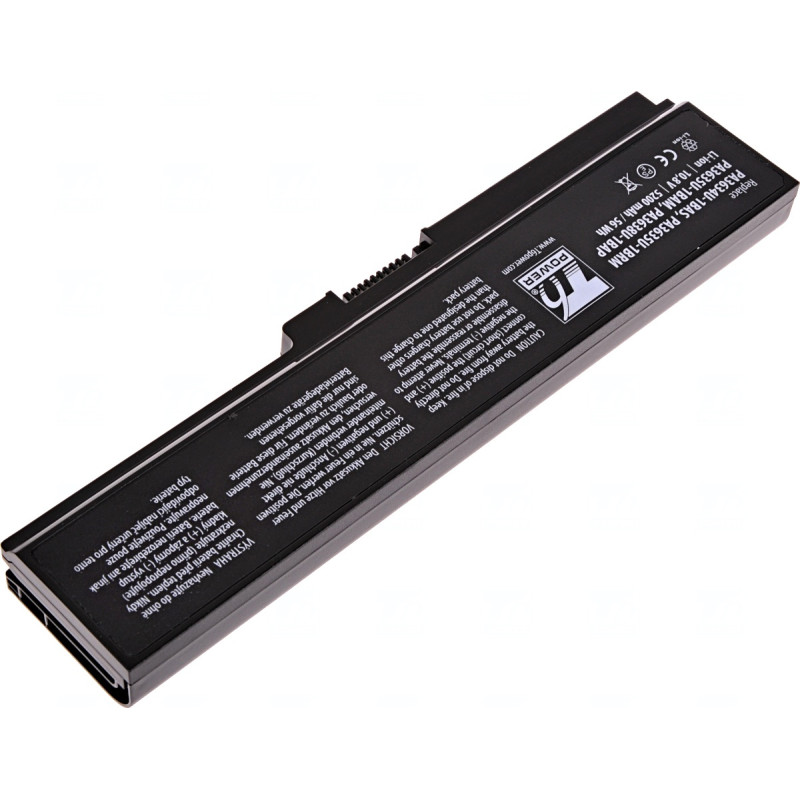 Batérie T6 Power Toshiba Satellite A660, C650, L510, L630, L650, L670, U400, 5200mAh, 56Wh, 6cell