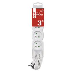 EMOS predlžovací prívod 4z/3m 1,5mm