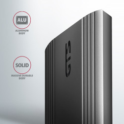 AXAGON EEM2-GTS2, 10 Gbps USB-C - M.2 NVM & SATA SSD kovový THIN box, bezšroubový