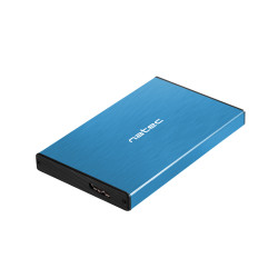 Externý box pre HDD 2,5'' USB 3.0 Natec Rhino Go, modrý, hliníkové telo