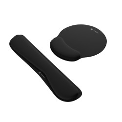 Ergonomický set podložiek pod zápästie Natec CHIPMUNK 2v1, čierna