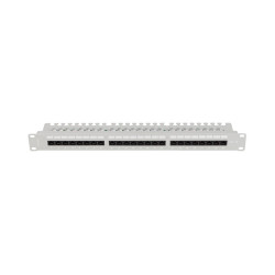 LANBERG PATCH PANEL 24 PORTOV 1U 19'' CAT.5E UTP S POLICIOU ŠEDÝ