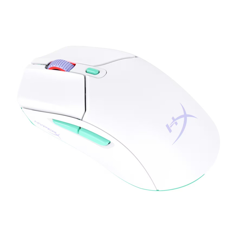 HyperX Pulsefire Haste 2 Core/Herná/Optická/12 000 DPI/USB+BT/Biela