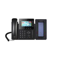 Grandstream GXP2170, 4,3'' TFT bar. disp., 6SIP účtov, 12prog. hr., 48dig. BLF, BT, dual Gbit port, PoE