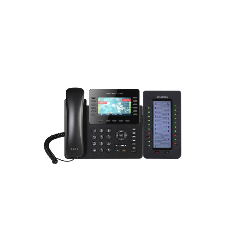 Grandstream GXP2170, 4,3'' TFT bar. disp., 6SIP účtov, 12prog. hr., 48dig. BLF, BT, dual Gbit port, PoE
