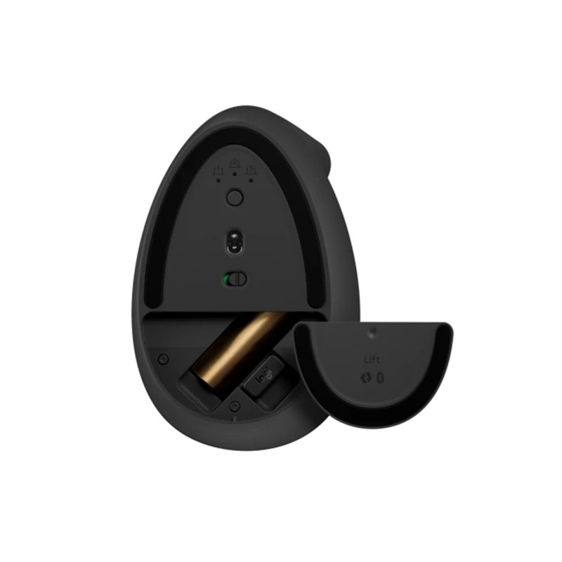 LOGITECH OEM - Logitech Lift/Vertikálna/Optická/Pre pravákov/4 000 DPI/USB+BT/Grafitová