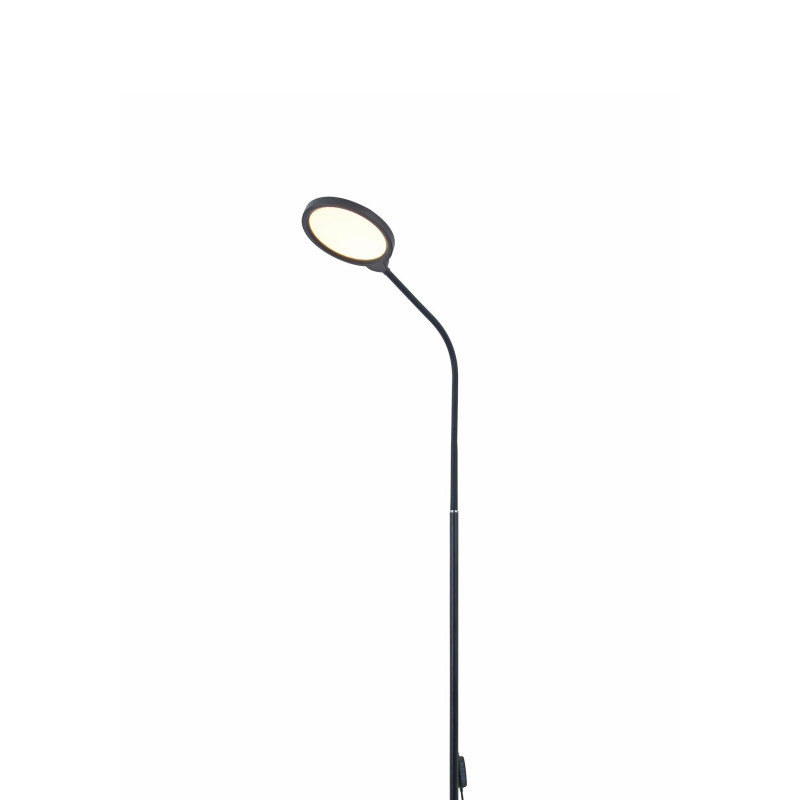 FELLOWES - Platinet PFL1084B podlahová LED lampa 10W stmievateľná 2v1, čierna