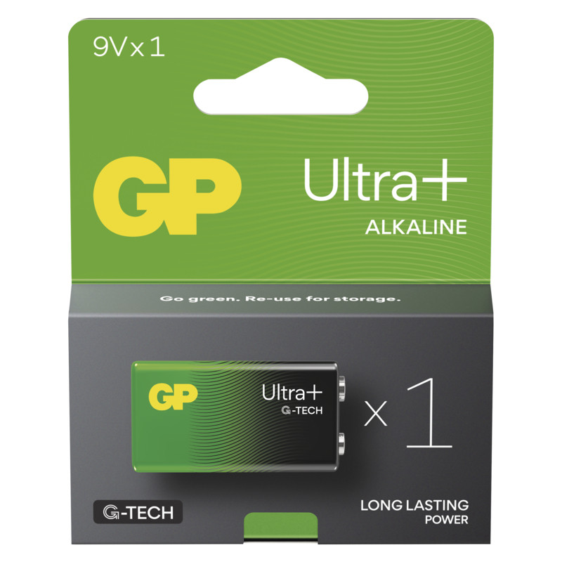 GP BATERIE - GP Alkalická batéria ULTRA PLUS 9V (6LF22) - 1ks