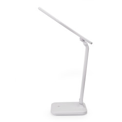 FELLOWES - Platinet PDL194W stolná LED lampa Remus 5W stmievateľná, dotykové ovládanie, USB port, biela