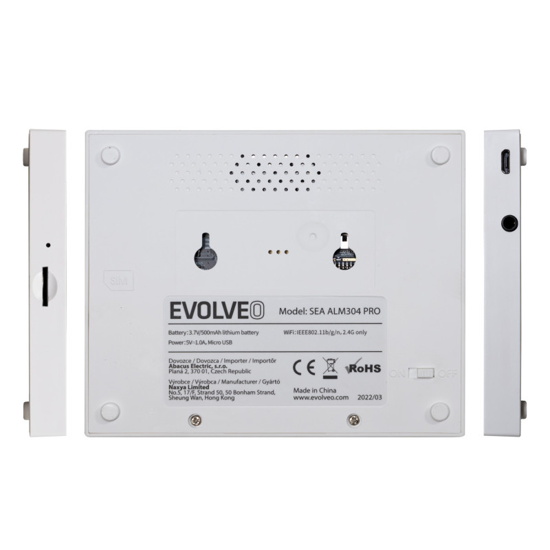 EVOLVEO Alarmex Pro, šikovný bezdrôtový Wi-Fi/GSM alarm