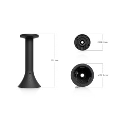 Ubiquiti UACC-AI-MS-4-PM-B - AI Multi Sensor 4 Camera Pendant Mount, čierna