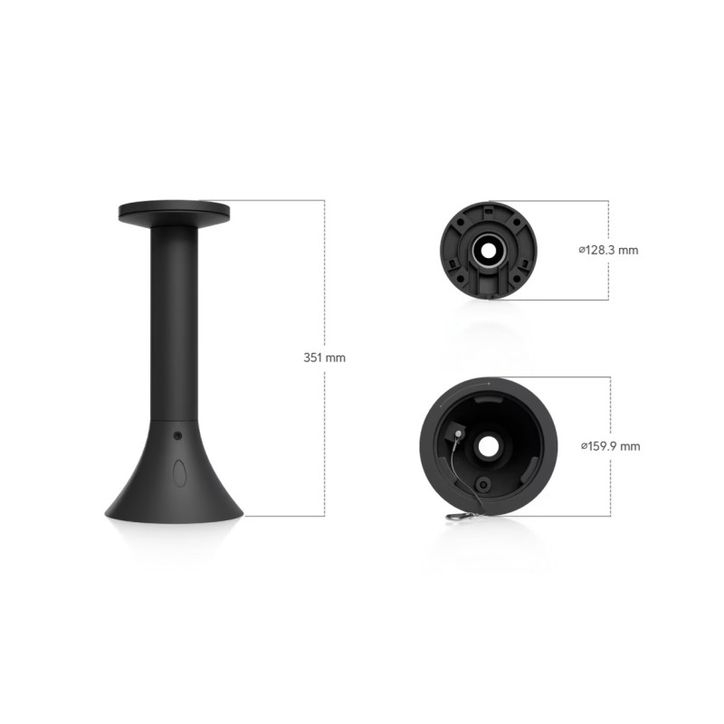 Ubiquiti UACC-AI-MS-4-PM-B - AI Multi Sensor 4 Camera Pendant Mount, čierna