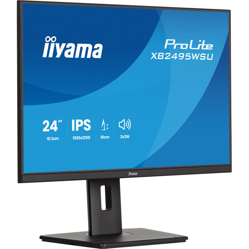 iiyama ProLite/XB2495WSU-B1/24,1''/IPS/1900x1200/100Hz/4ms/Čierna/3R