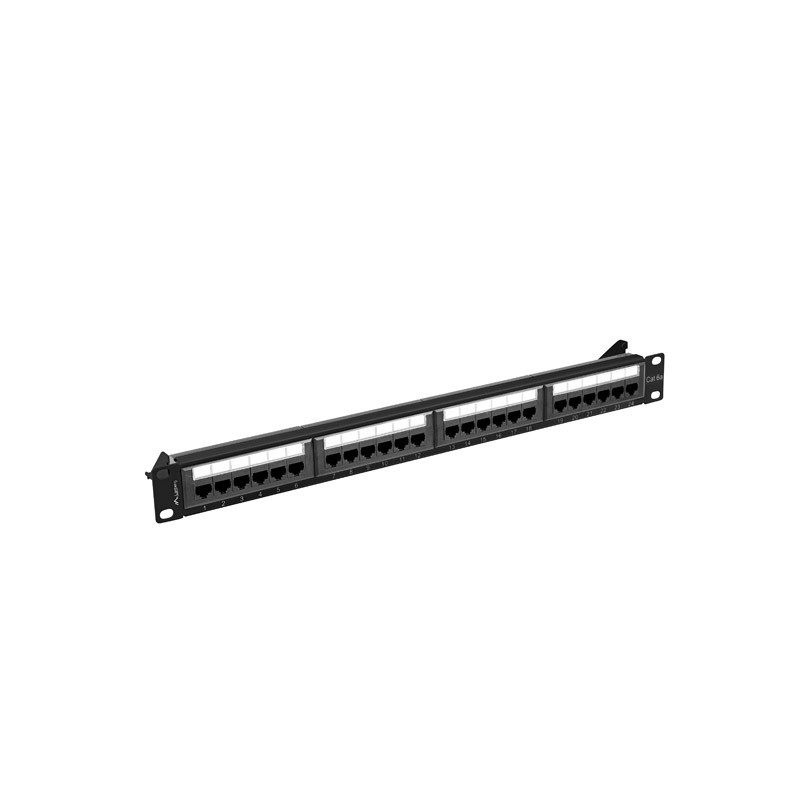LANBERG PATCH PANEL 24 PORTOV 1U 19'' CAT.6A UTP ČIERNY