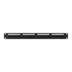 LANBERG PATCH PANEL 24 PORTOV 1U 19'' CAT.6A UTP ČIERNY