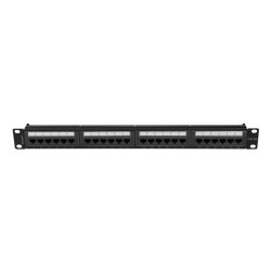 LANBERG PATCH PANEL 24 PORTOV 1U 19'' CAT.6A UTP ČIERNY