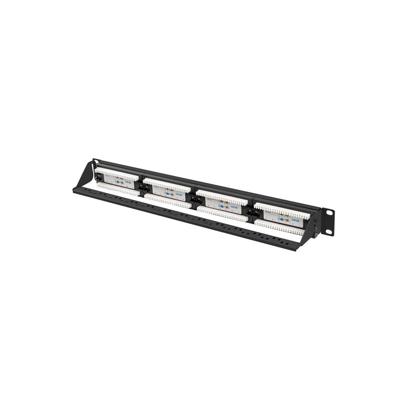 LANBERG PATCH PANEL 24 PORTOV 1U 19'' CAT.6A UTP ČIERNY