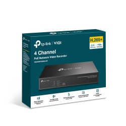 TP-LINK - VIGI NVR1004H-4P 4 Channel POE Network Video Recorder