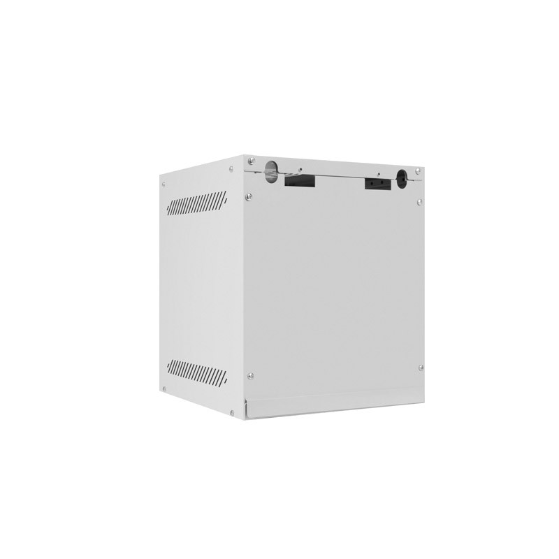 LANBERG RACKOVÁ SKRIŇA 10'' NÁSTENNÁ 6U/280X310 (FLAT PACK) S PRESKLENÝMI DVERMI ŠEDÁ