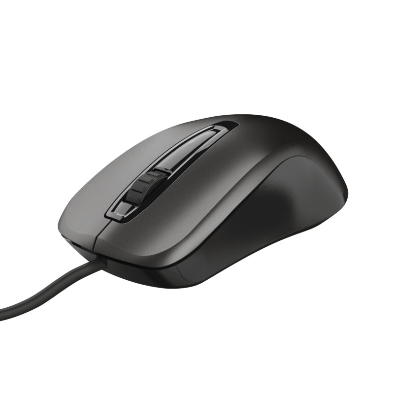 TRUST CARVE/Kancelárska/Optická/1 200 DPI/Drôtová USB/Čierna
