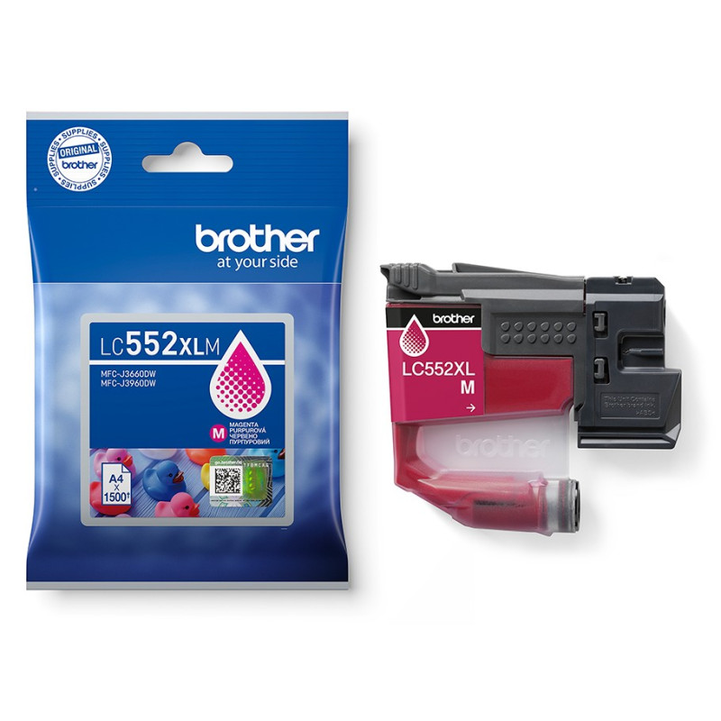 Brother LC-552XLM - atrament purpurový XL