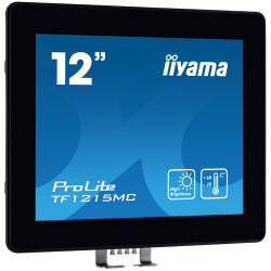 12'' iiyama TF1215MC-B1: IPS, XGA, capacitive, 10P, 540cd/m2, VGA, DP, HDMI, IP65, Ball Drop, čierny