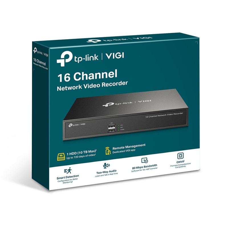 TP-LINK - VIGI NVR1016H 16 Channel Network Video Recorder