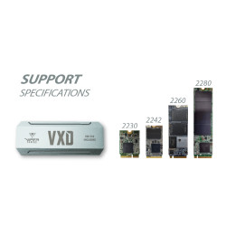 Patriot VXD externý box USB 3.2 M.2 NVMe SSD RGB