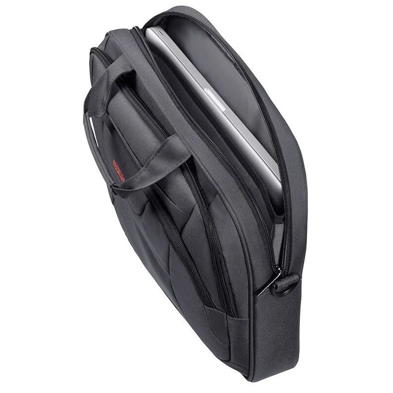 American Tourister AT WORK LAPTOP BAG 15.6'' Black/Orange