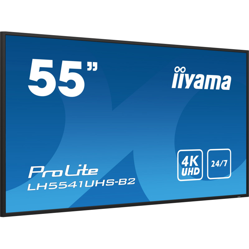 55'' iiyama LH5541UHS-B2: IPS, 4K UHD, 500cd, repro