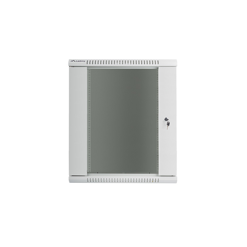 LANBERG - Nástenný rack 19'' 15U 600X450mm šedý flat pack