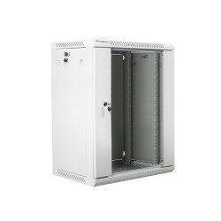 LANBERG - Nástenný rack 19'' 15U 600X450mm šedý flat pack