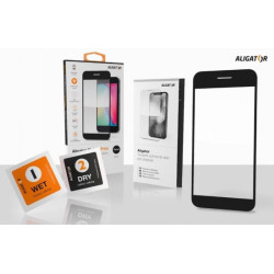 Aligator ochranné tvrzené sklo GLASS PRINT, Samsung Galaxy A34 (5G), čierna, celoplošné lepenie