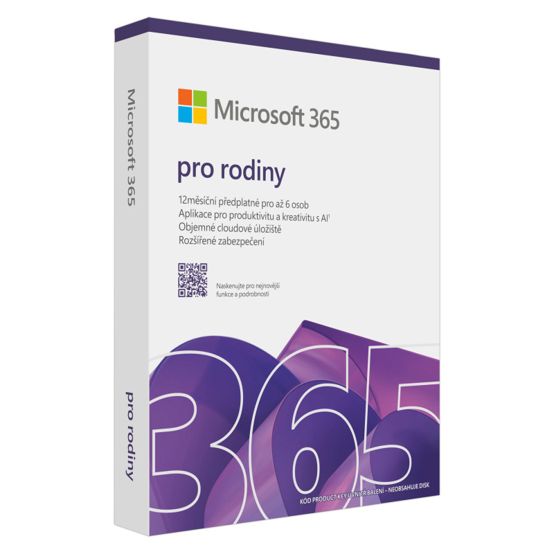 Microsoft 365 Family FY25H2 Mac/Win, 1 Rok, SK