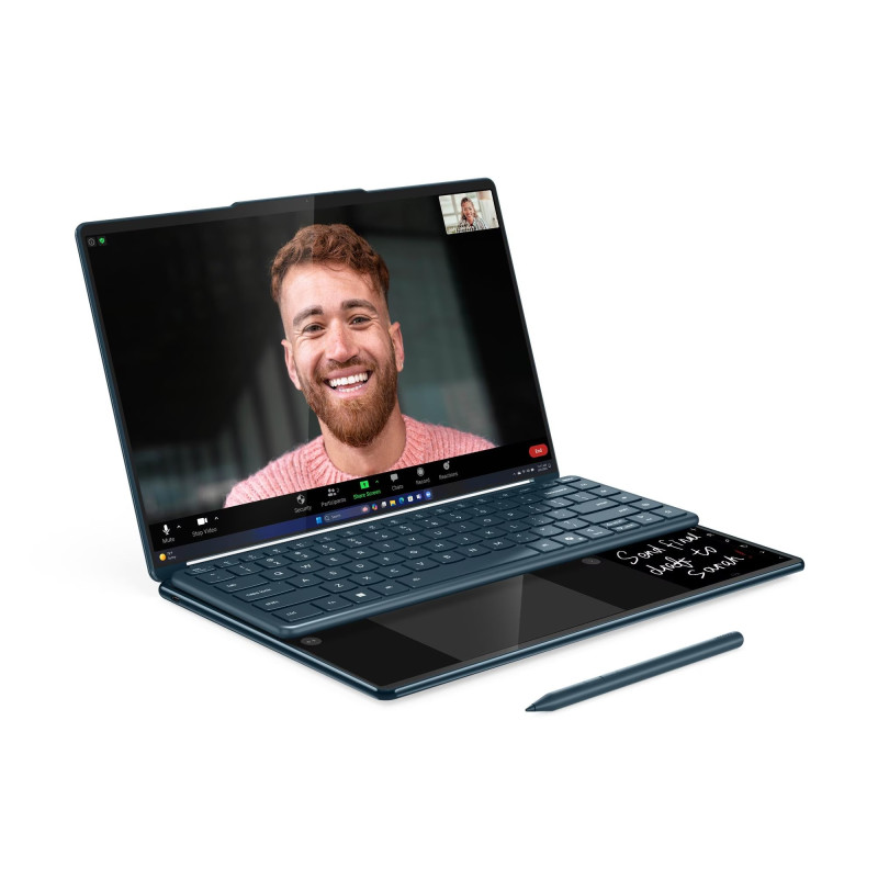 Lenovo Yoga Book 9/14IAH10/U7-255H/14''/2880x1800/T/32GB/1TB/Intel int/W11P/Tidal Teal/3R On-Site