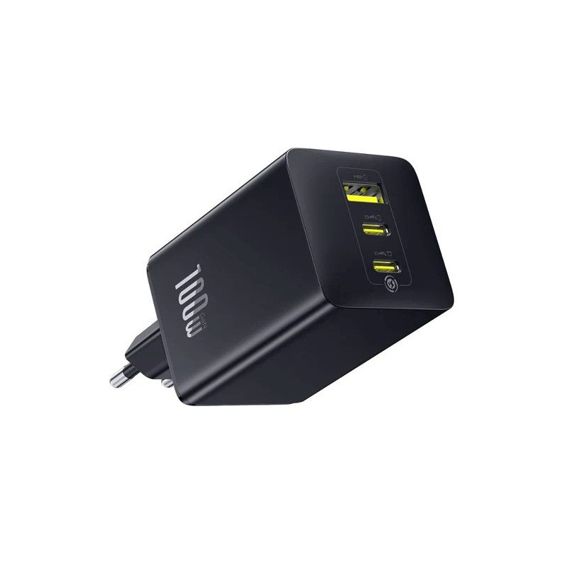 NONAME - Baseus EnerFill FE11 Fast Nabíjačka USB-A + USB-C + USB-C 100W Cosmic Black