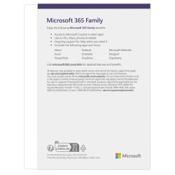 Microsoft 365 Family FY25H2 Mac/Win, 1 rok, Eng