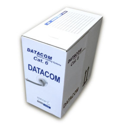 DATACOM UTP flex, Cat6 PVC, šedý, 305m, lanko