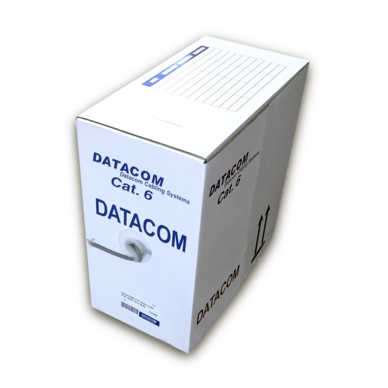 DATACOM UTP flex, Cat6 PVC, šedý, 305m, lanko