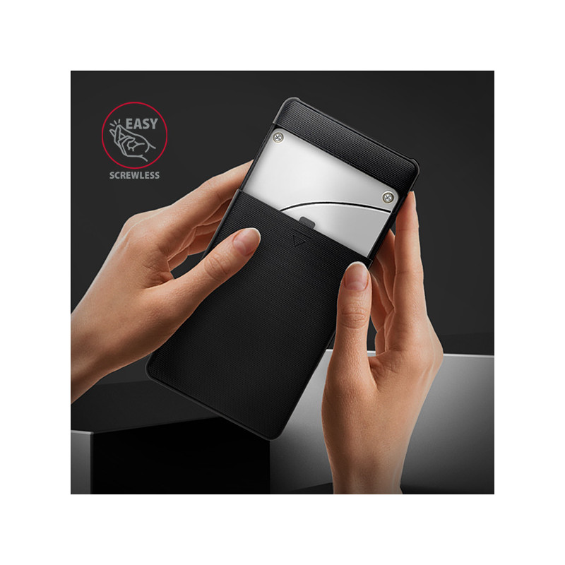 AXAGON EE25-SL, USB 3.2 Gen 1 - SATA 6G, 2.5'' SLIDE box, bezšroubový, černý