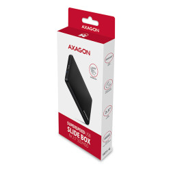 AXAGON EE25-SL, USB 3.2 Gen 1 - SATA 6G, 2.5'' SLIDE box, bezšroubový, černý
