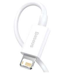 NONAME - Baseus CALYS-02 Superior Fast Charging Kabel Lightning 2.4A 0.25m White